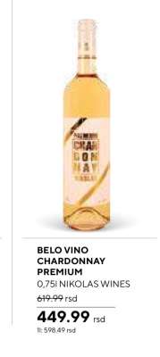 BELO VINO CHARDONNAY PREMIUM