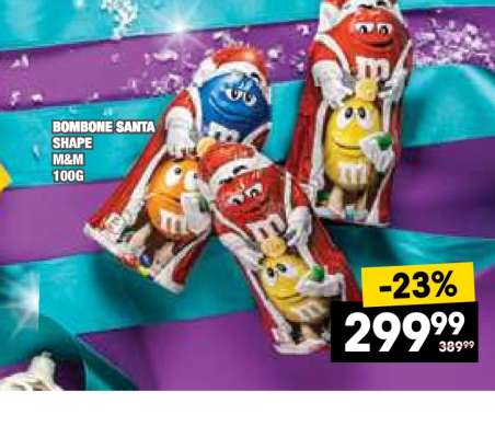 BOMBONE SANTA SHAPE M&M 100G