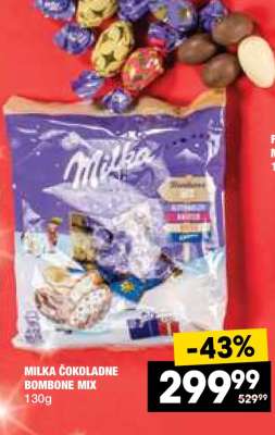 MILKA ČOKOLADNE BOMBONE MIX