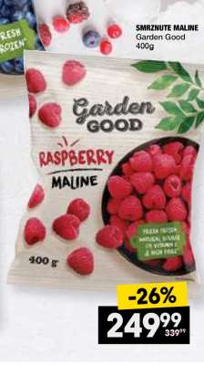 SMRZNUTE MALINE Garden Good 400g