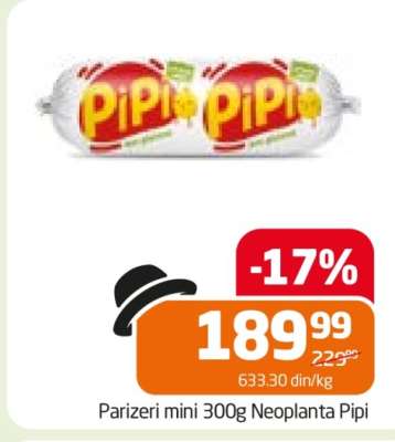 Parizeri mini 300g Neoplanta Pipi