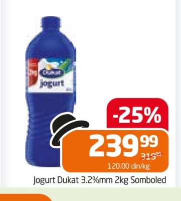 Jogurt Dukat 3.2%mm 2kg Somboled