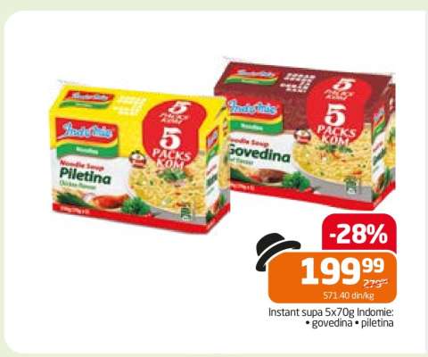 Instant supa 5x70g Indomie