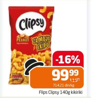 Flips Clipsy 140g kikiriki