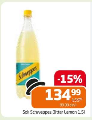 Sok Schweppes Bitter Lemon 1,5l