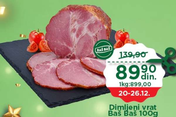 Dimljeni vrat Baš Baš 100g