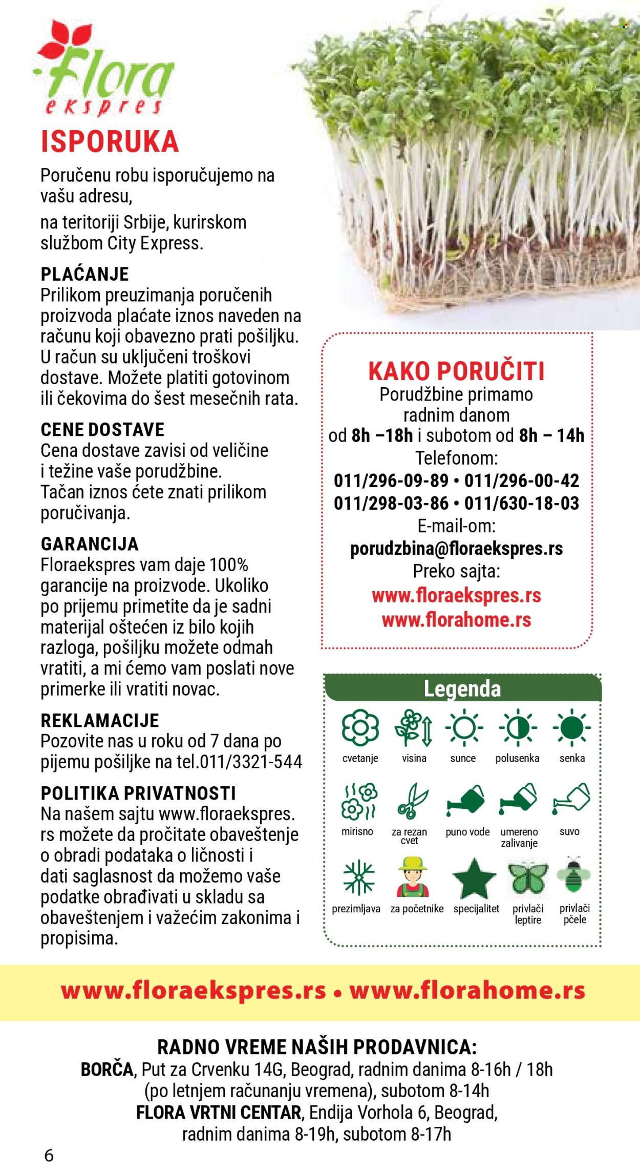 Flora Ekspres katalog. Stranica 1