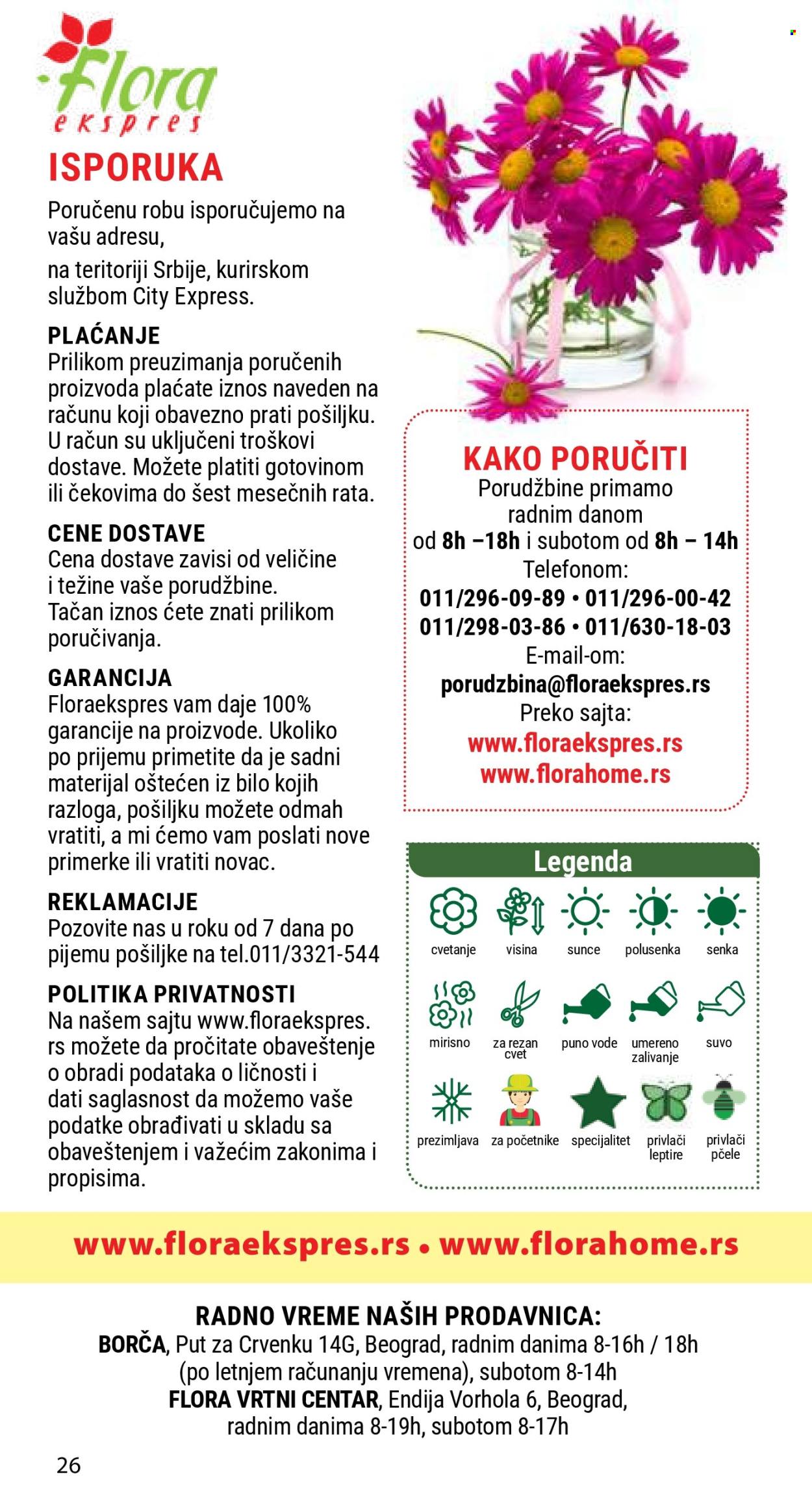 Flora Ekspres katalog. Stranica 1