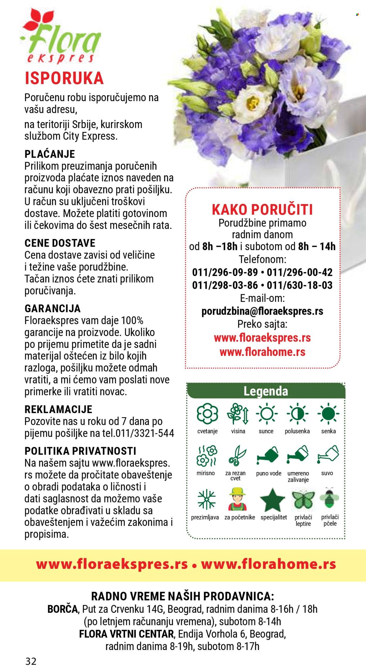 Flora Ekspres katalog. Stranica 1