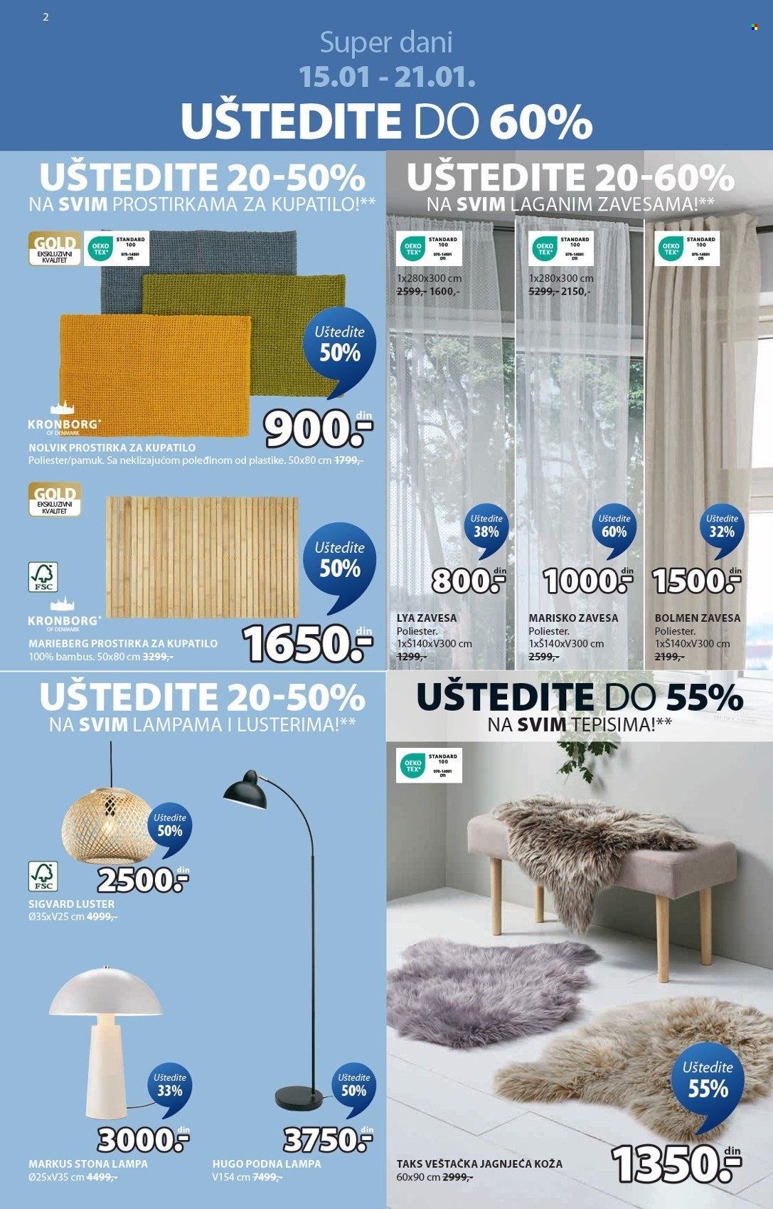 JYSK katalog - 15.01.2025 - 28.01.2025. Stranica 1