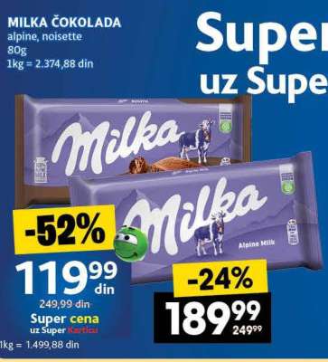 MILKA ČOKOLADA