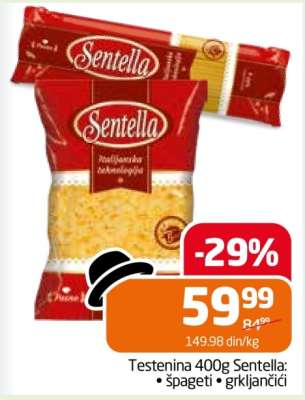 Testenina 400g Sentella