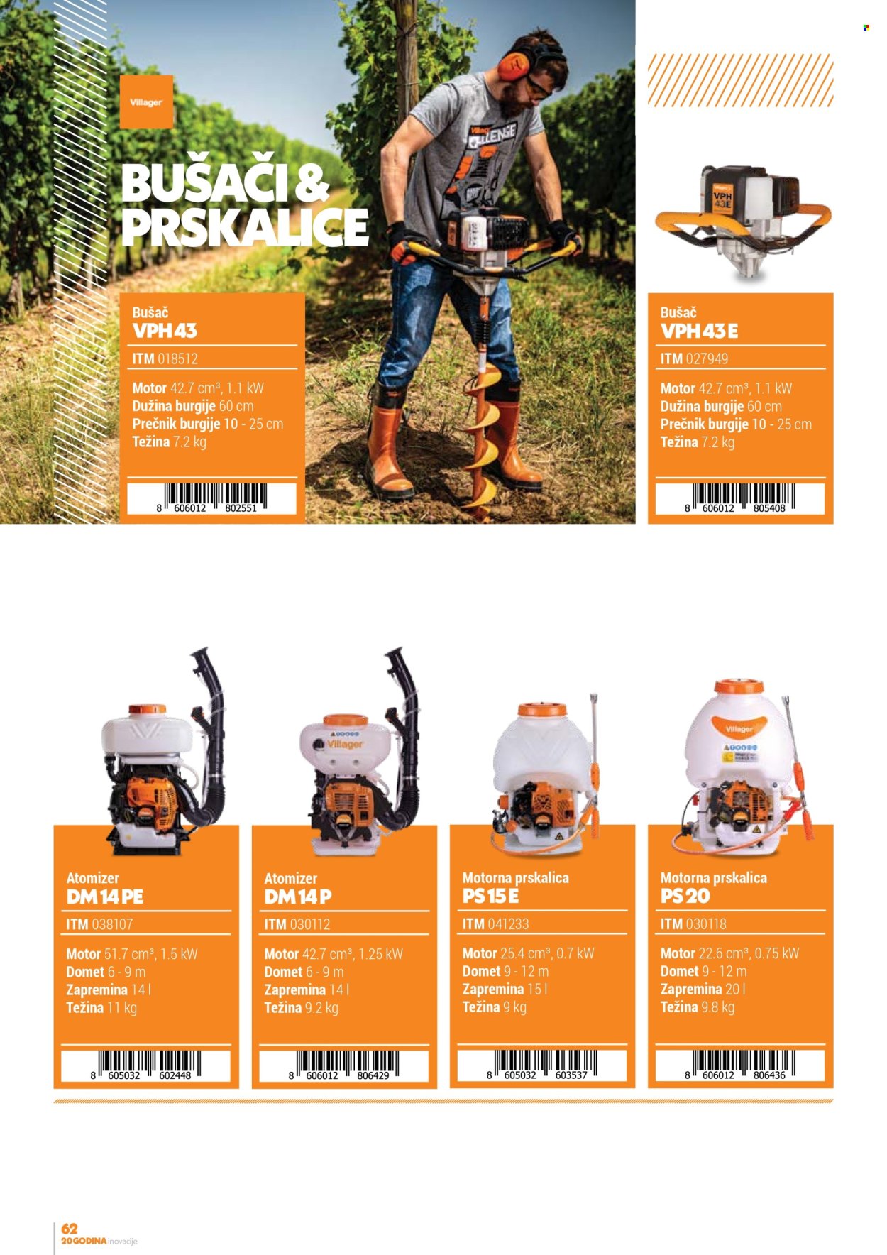 Villager katalog. Stranica 1