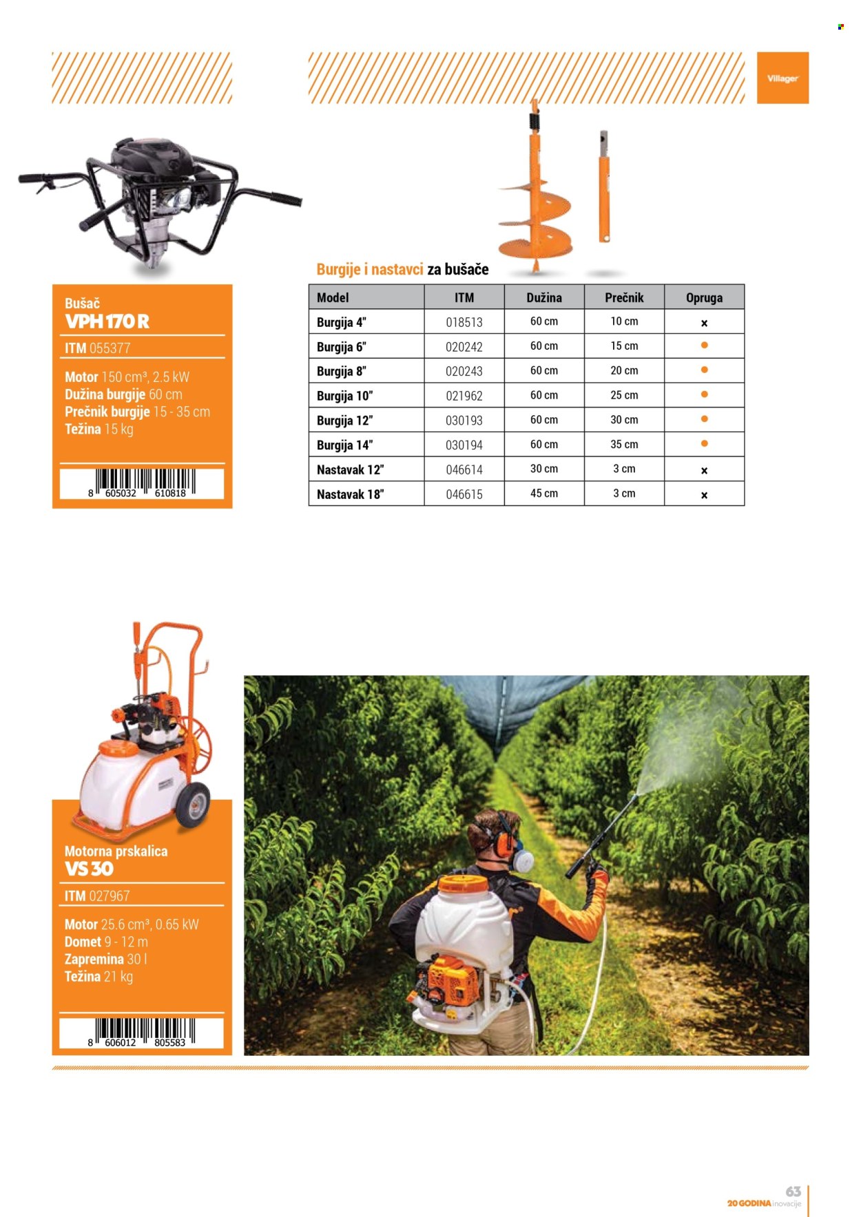 Villager katalog. Stranica 1