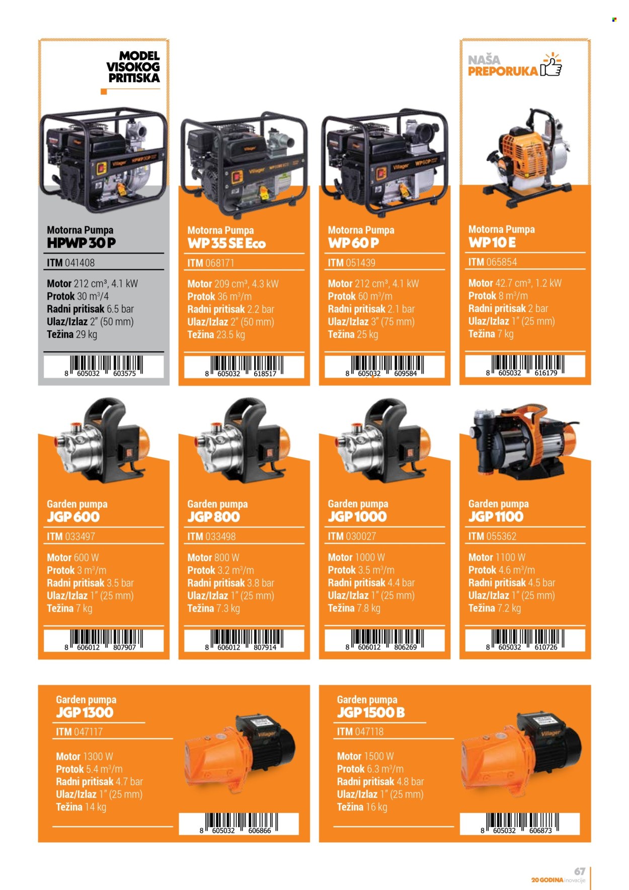 Villager katalog. Stranica 1