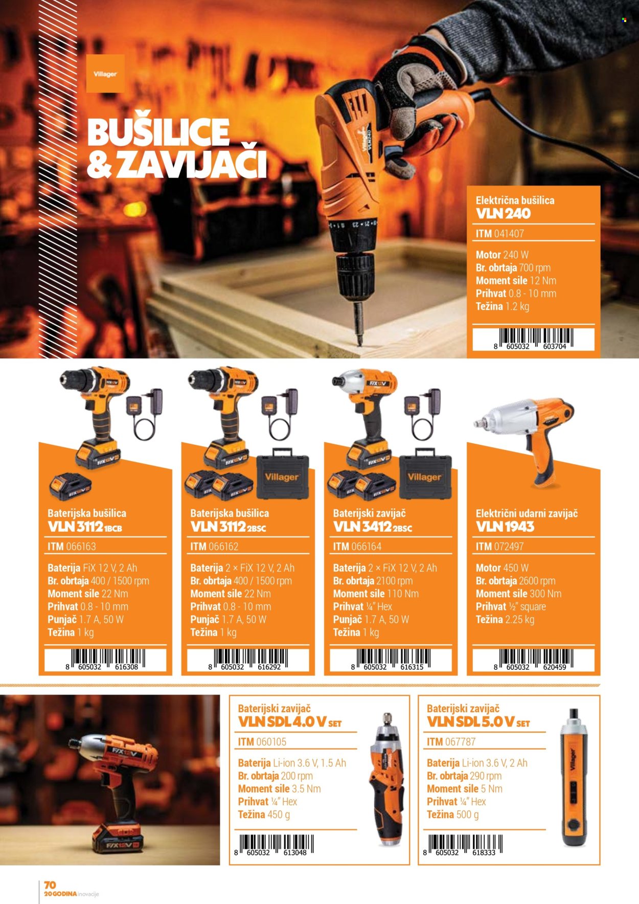 Villager katalog. Stranica 1