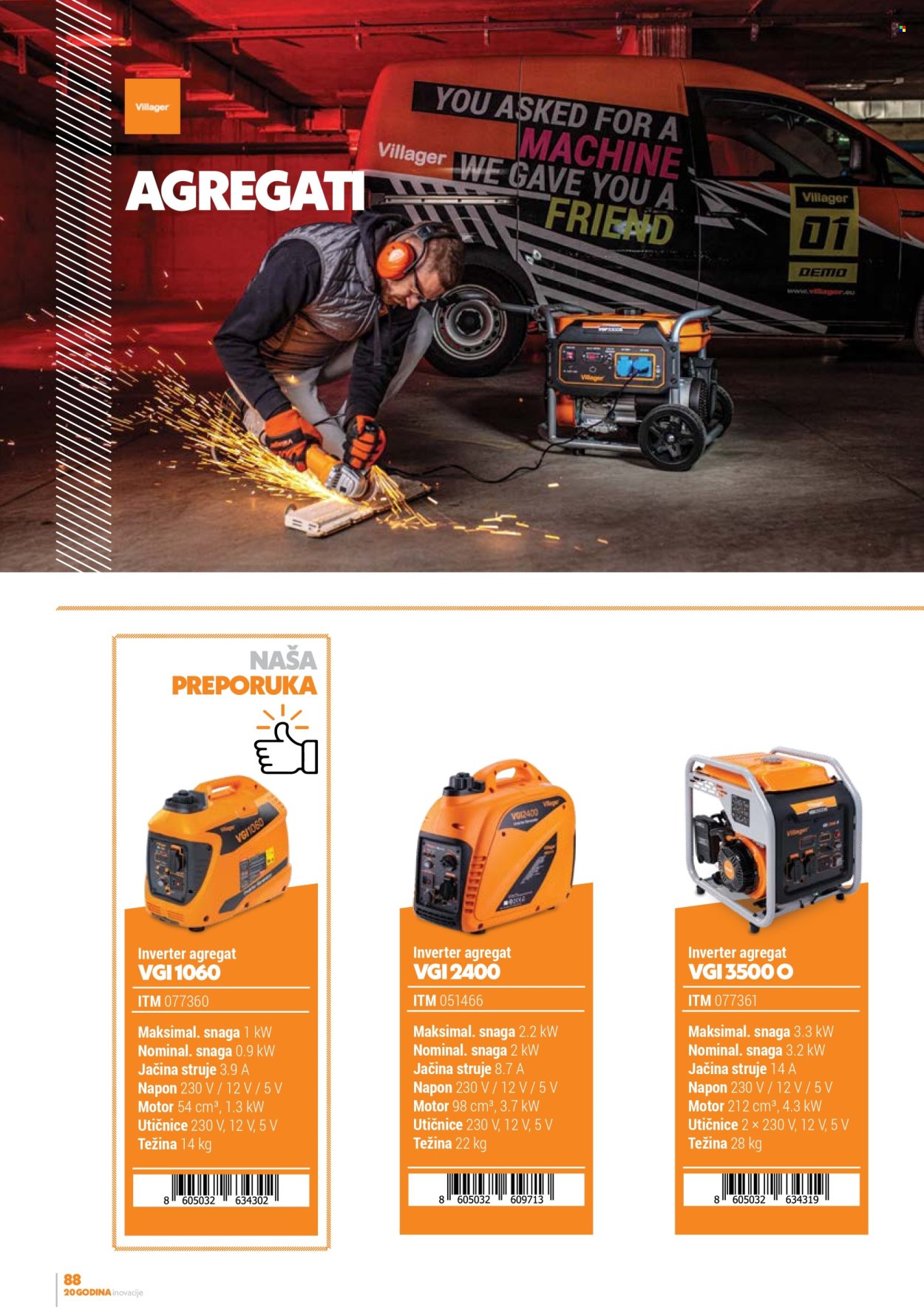Villager katalog. Stranica 1