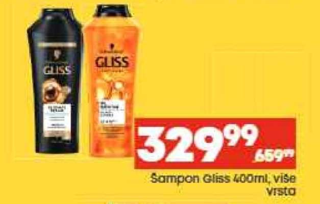 Šampon Gliss 400ml, více vůní