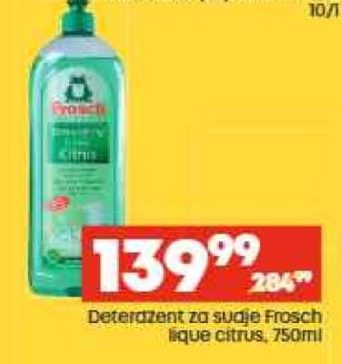 Detergent za suđe Frosch liquide citrus, 750ml