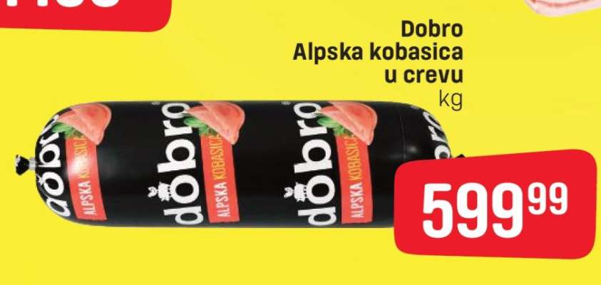 Dobro Alpska kobasica u crevu