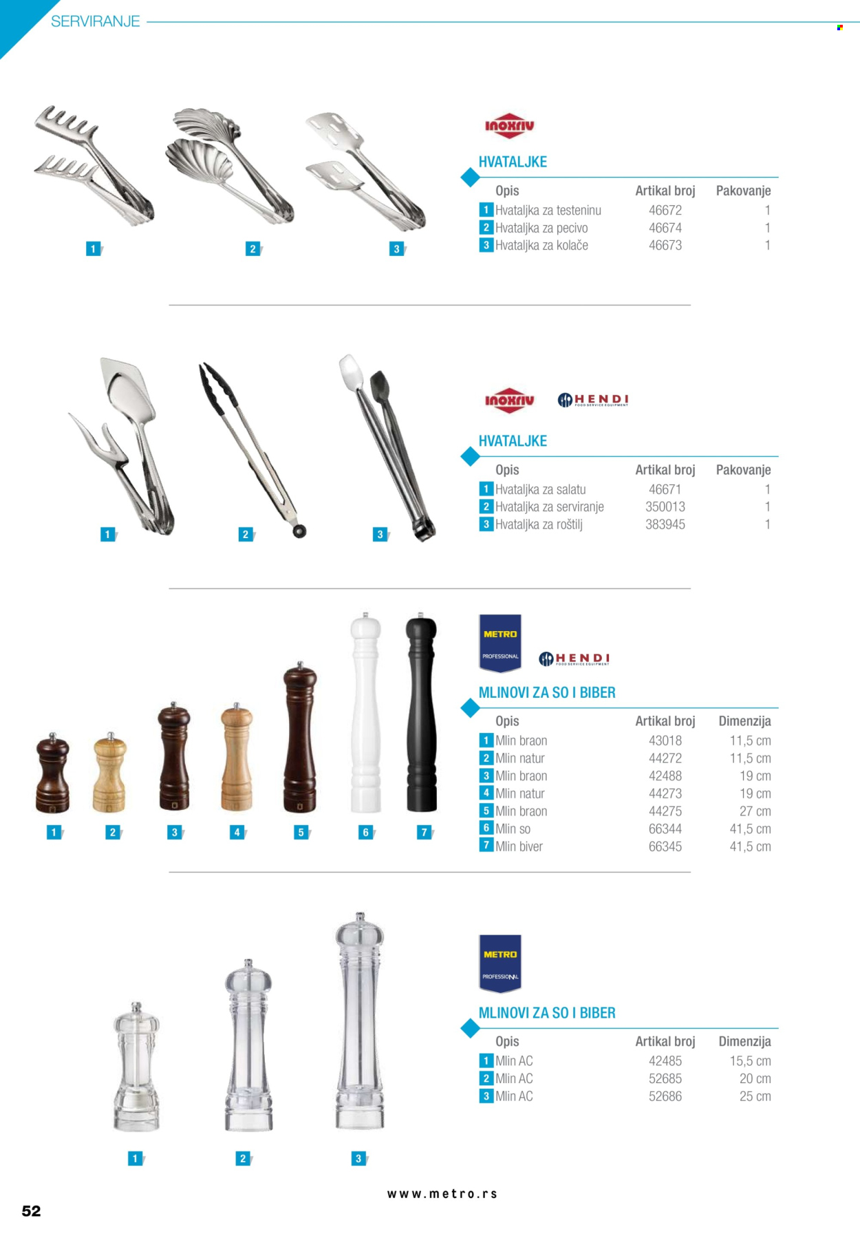 Metro katalog. Stranica 52