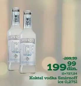 Koktel vodka Smirnoff ice 0,275l