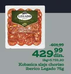 Kobasica slajs chorizo iberico Legado 75g