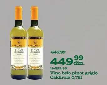 Vino belo Pinot Grigio Caldirola 0,75l
