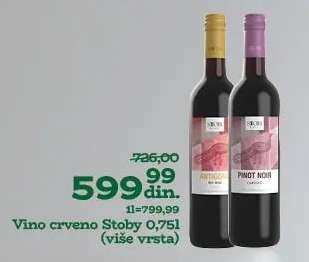 Vino crveno Stoby 0,75l