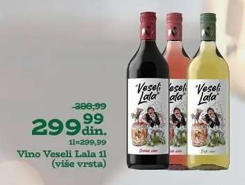Vino Veseli Lala 1l