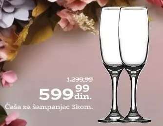 Čaša za šampanjac 3kom.