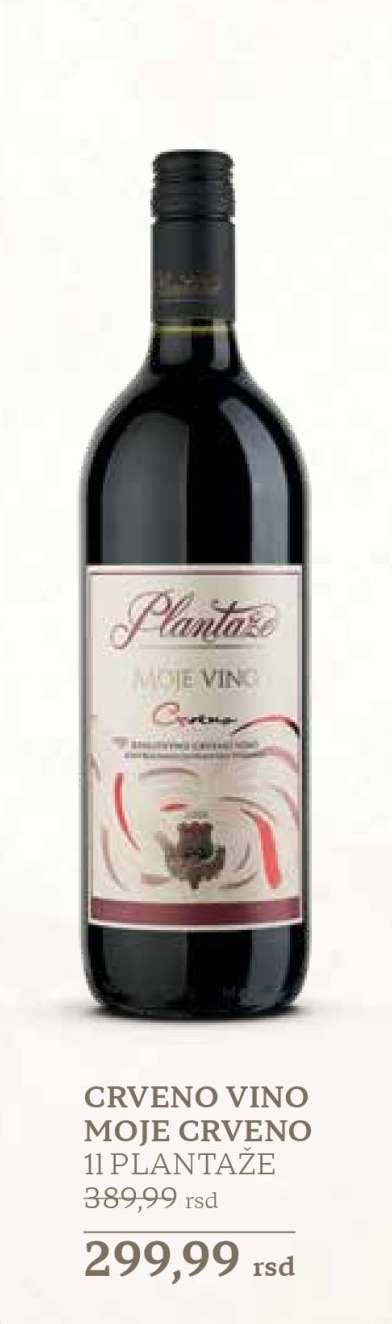 CRVENO VINO MOJE CRVENO 11 PLANTAŽE