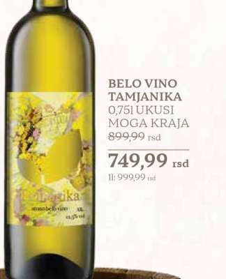 BELO VINO TAMJANIKA