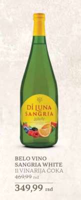 BELO VINO SANGRIA WHITE 1l VINARIJA ČOKA