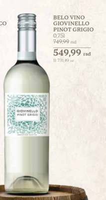 BELO VINO GIOVINELLO PINOT GRIGIO