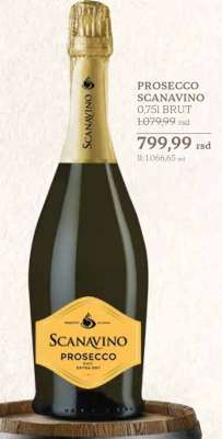 PROSECCO SCANAVINO 0,75L BRUT