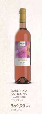 ROSE VINO ANTIGONA 0,75l STOBI