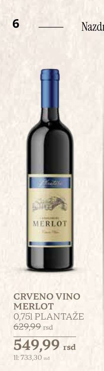 CRVENO VINO MERLOT