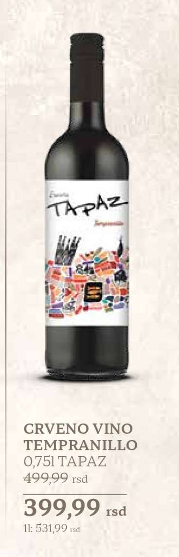 CRVENO VINO TEMPRANILLO