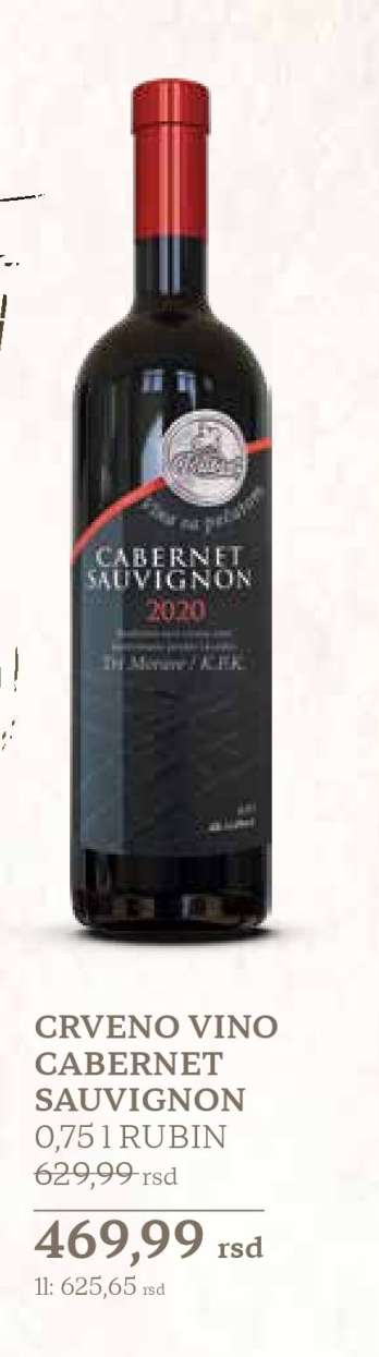 CRVENO VINO CABERNET SAUVIGNON