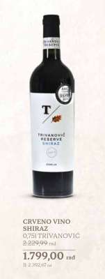 CRVENO VINO SHIRAZ