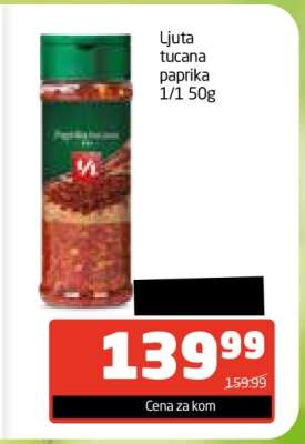 Ljuta tucana paprika 1/1 50g