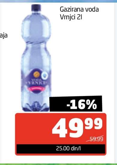 Gazirana voda Vrnci 2l