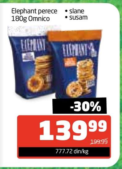 Elephant perece 180g Omnico