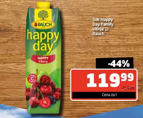 Sok Happy Day Family višnja 1l Rauch