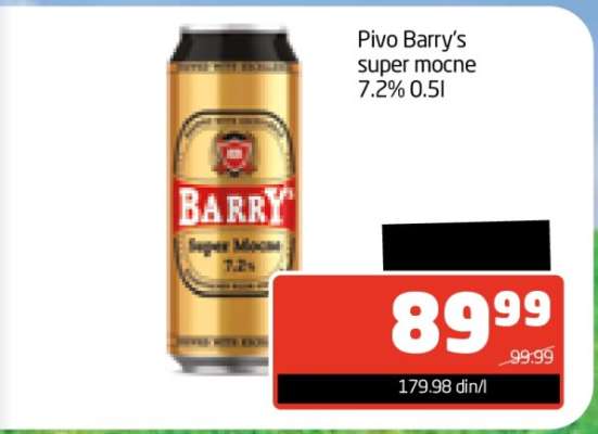 Pivo Barry’s super mocne 7.2% 0.5l