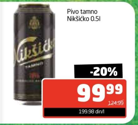 Pivo tamno Nikšićko 0,5l