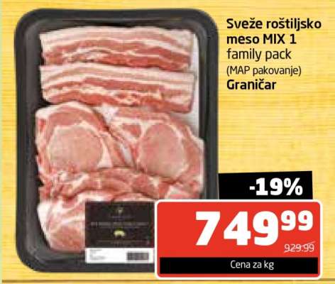 Sveže roštiljsko meso MIX 1 family pack