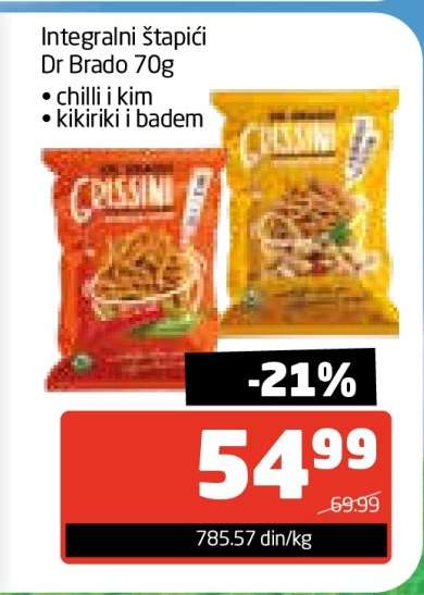 Integralni štapići Dr Brado 70g