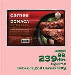 Kobasica grill Carnex 280g